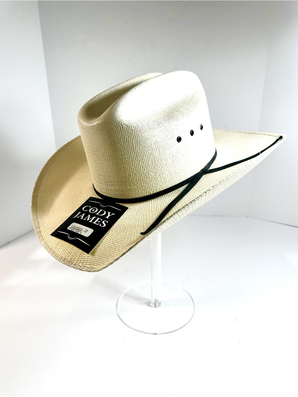 Cody James Men's Straw Cowboy Hat. Natural Straw NWT. Western Cowboy 7 5/8.